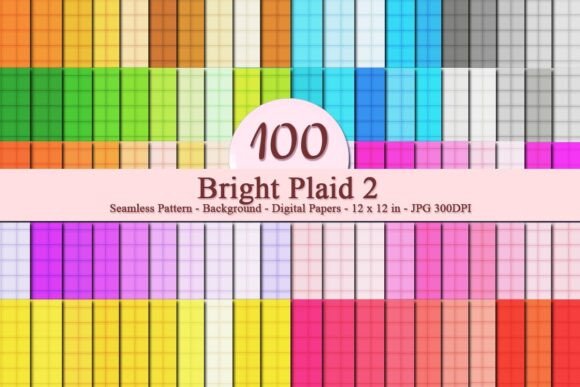 Bright Plaid 2 Seamless Pattern: A Dynamic Design Resource for Modern Creativity and Branding
