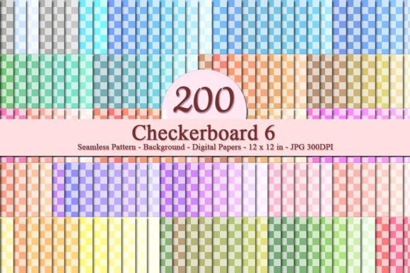 Checkerboard 6 Seamless Pattern Bundle: A Premium Design Resource