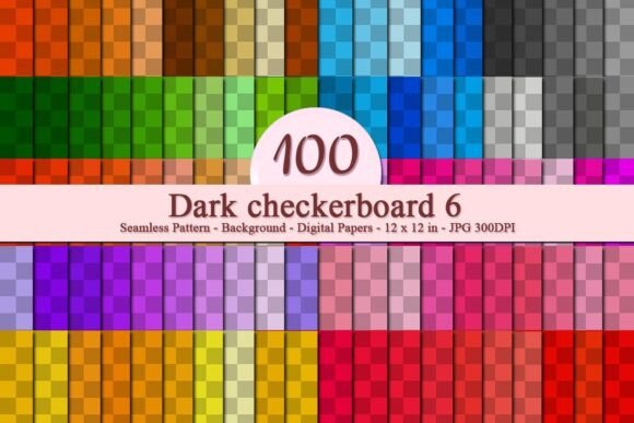 Dark Checkerboard 6 Seamless Pattern: A Versatile Design for Modern Businesses