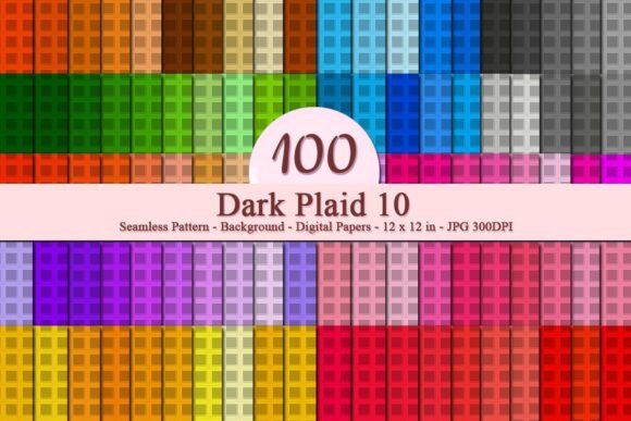 Dark Plaid 10 Seamless Pattern: A Versatile Design Asset