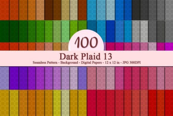 Dark Plaid 13 Seamless Pattern: A Versatile Design Tool for Modern Creativity
