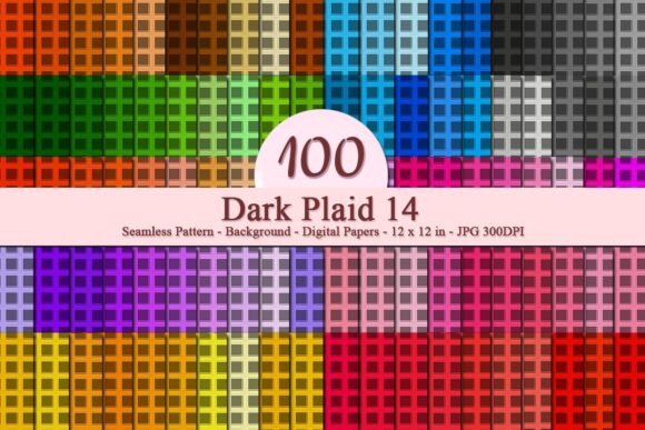 Dark Plaid 14 Seamless Pattern: A Strategic Design Tool for Creative and Commercial Use