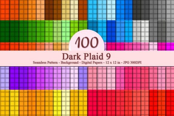 Dark Plaid 9 Seamless Pattern: A Versatile Design Resource for Creative Projects