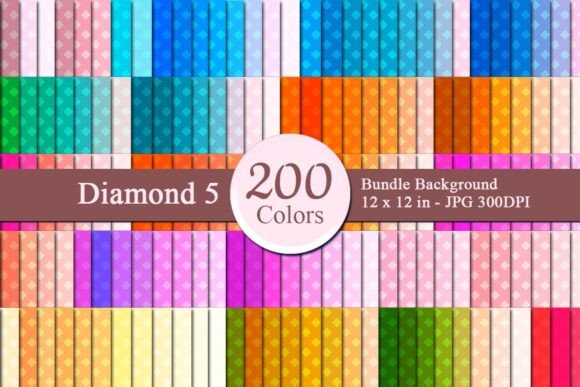 Diamond 5 Digital Papers Bundle: A Versatile Resource for Creative Projects