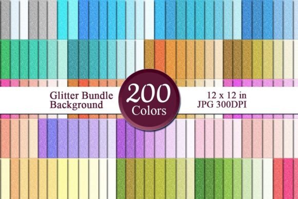 Glitter Bundle Digital Papers 10: A Premium Resource for Creative Projects
