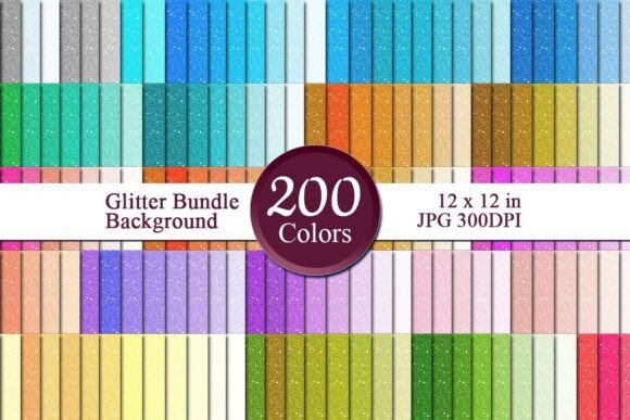 Glitter Bundle Digital Papers 17: A Creative Resource for Businesses