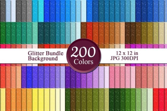 Glitter Bundle Digital Papers 20: A Versatile Resource for Creative Projects