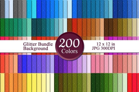 Glitter Bundle Digital Papers 6: A High-Resolution Resource for Creative and Business Use