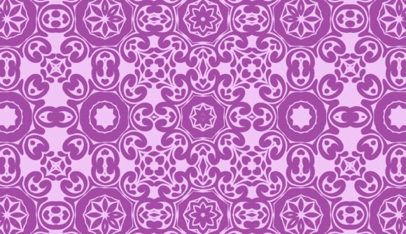Lavender Dream: A Geometric Floral Design That Blends Nature and Modernity