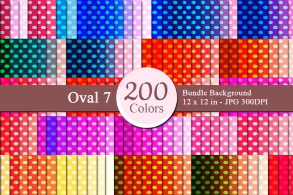 Oval 7 Digital Papers Bundle: A Versatile Resource for Creative Businesses and Designers
