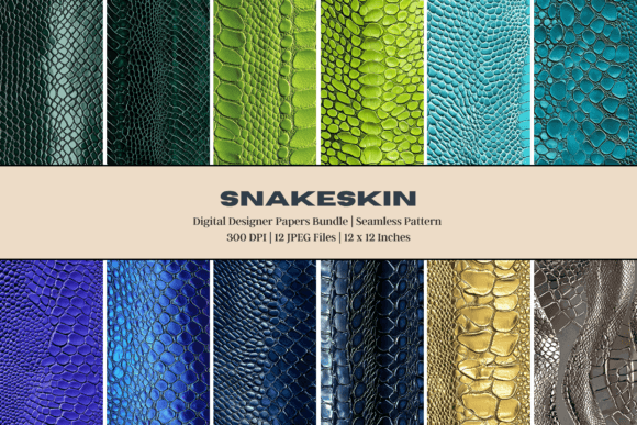 Snake Skin Digital Paper: A Versatile Design Element for Creative Projects