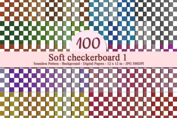 Soft Checkerboard 1 Seamless Pattern: A Versatile Design for Print and Digital Projects